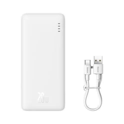 Зовнішній акумулятор (повербанк) Baseus Airpow 20W 10 000 mAh White PPQD090002 00000000240 фото