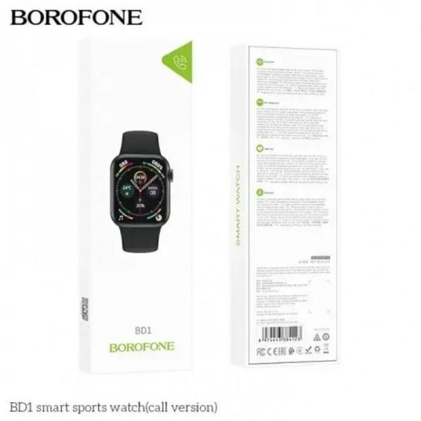 Розумний смарт-годинник Borofone BD1 Smart Watch Black 00000001679 фото