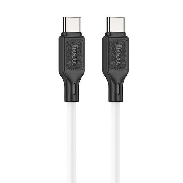 PD Кабель HOCO X90 Cool silicone charging data cable PD-to-Type-C 3A/PD60W/1m. White 00000000999 фото
