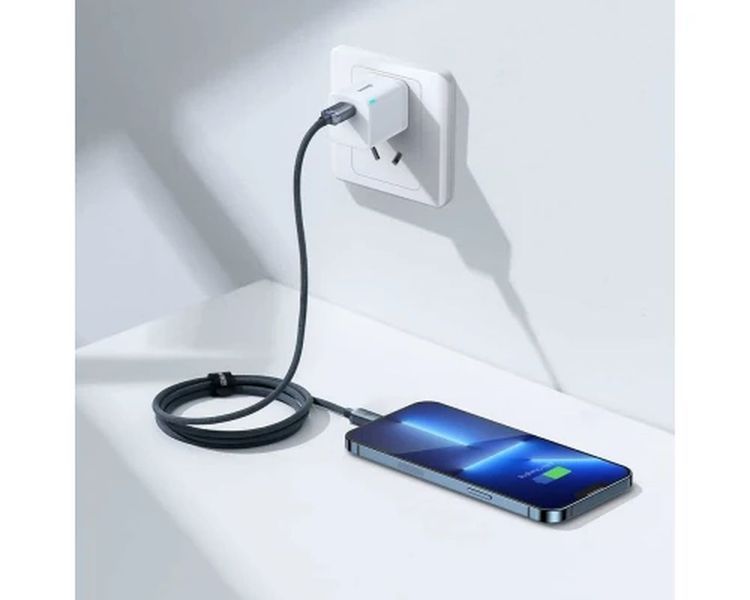 PD кабель Baseus Crystal Shine Series Fast Charging Type-C to iP 20W 2m Black CAJY000301 00000000984 фото