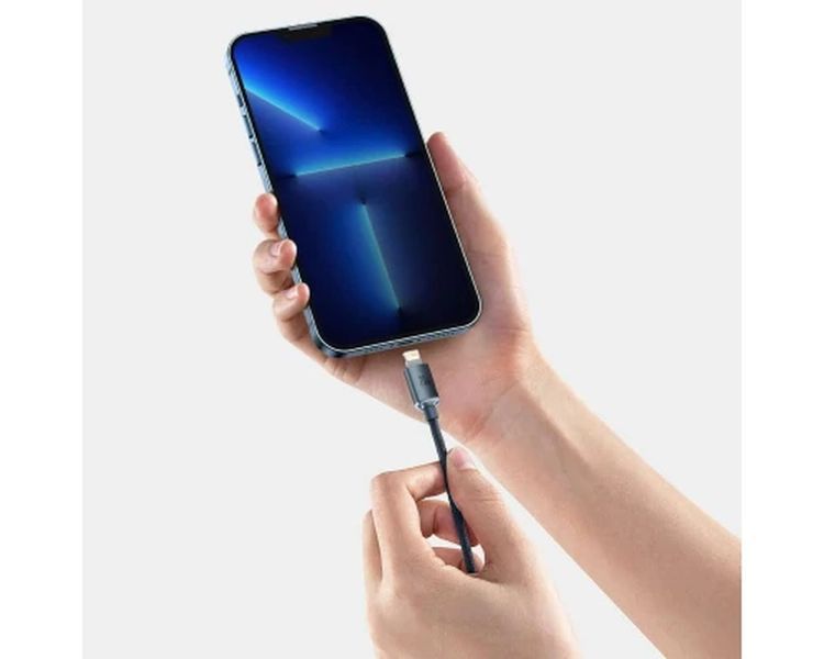 PD кабель Baseus Crystal Shine Series Fast Charging Type-C to iP 20W 2m Black CAJY000301 00000000984 фото