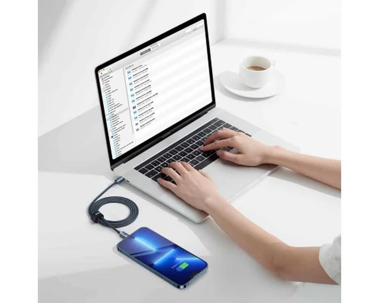 PD кабель Baseus Crystal Shine Series Fast Charging Type-C to iP 20W 2m Black CAJY000301 00000000984 фото