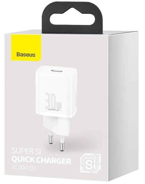 Зарядний пристрій Baseus Super Si quick charger IC 30W White (CCSUP-J) 00000001036 фото