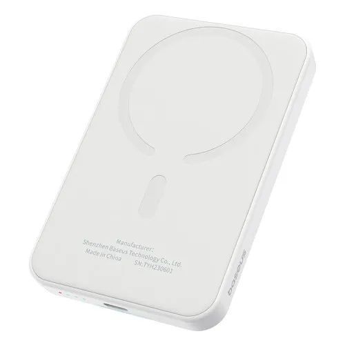 Зовнішній акумулятор (повербанк) Baseus Magnetic Mini Wireless Fast Charge 5 000 mAh 20W White P1002 00000000242 фото