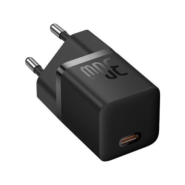 МЗП Baseus GaN5 Fast Charger(mini) 1C 30W EU Cable Type-C to Type-C 1m Black P10110902113-00 00000000741 фото