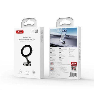 Автотримач XO C158 magsafe Magnetic 360&deg; Rotating Magnetic Cell Phone Holder чорний 00000000843 фото