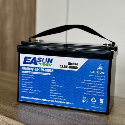 LiFePO4 12V/100Ah акумулятор Easun Power 1,2 кВт для систем резервного живлення 00000001096 фото