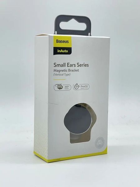 Автомобільний магнітний тримач для телефону (холдер) на торпеду Baseus Small Ears Series Magnetic Bracket (SUER-B0S) Silver 00000000585 фото