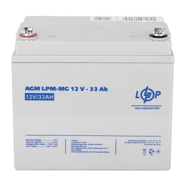 Акумулятор мультигелевий LogicPower LPM-MG 12V - 33 Ah 00000010240 фото