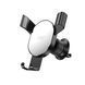 Автотримач XO C126 Mirror face gravity air outlet latch bracket Срібно-чорний 00000000895 фото 2