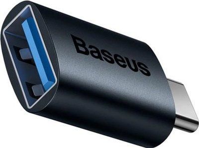 Перехідник Baseus Ingenuity Series Mini OTG Adaptor Type-C to USB-A 3.1 Blue ZJJQ000003 00000001047 фото