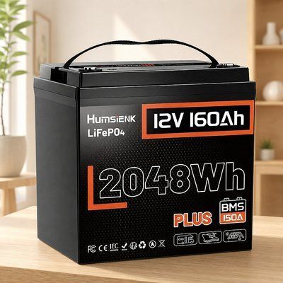 LiFePO4 12V/160Ah 150A BMS акумулятор Humsienk 2048 Вт*год для систем резервного живлення 00000001097 фото
