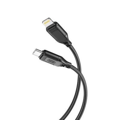 Кабель XO NB-Q236A Braided Type-c to Lightning 27W Data Cable Чорний 00000000939 фото