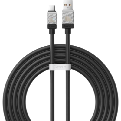 USB кабель Baseus CoolPlay Series Fast Charging Cable USB to Type-C 100W 1m Black CAKW000601 00000001006 фото