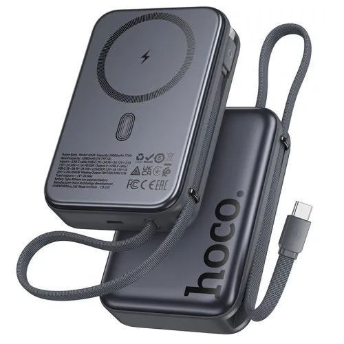 Зовнішній акумулятор (повербанк) Hoco Q44A Origen dual PD45W magnetic 00000000246 фото