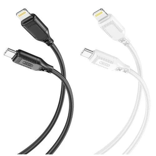 Кабель XO NB-Q236A Braided Type-c to Lightning 27W Data Cable Чорний 00000000939 фото