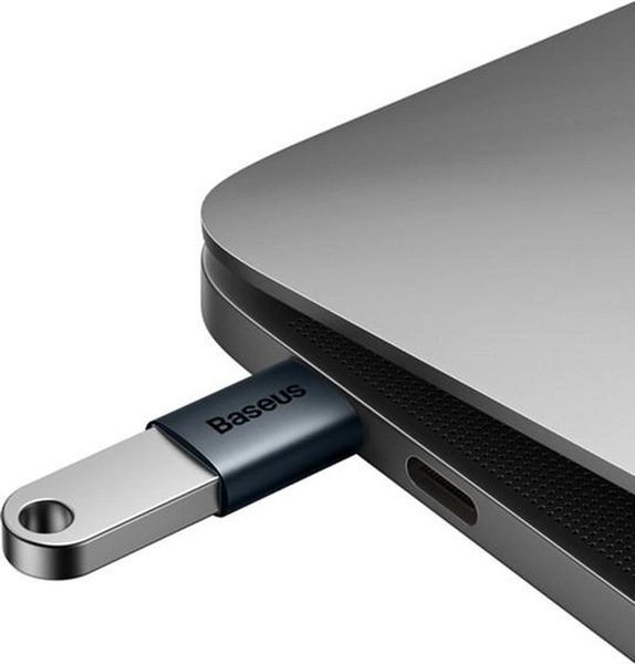 Перехідник Baseus Ingenuity Series Mini OTG Adaptor Type-C to USB-A 3.1 Blue ZJJQ000003 00000001047 фото