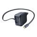 МЗП Baseus EnerCore CJ11 Fast Charger with Retractable Cable 3C 67W EU Black E0121E00 00000000385 фото 5