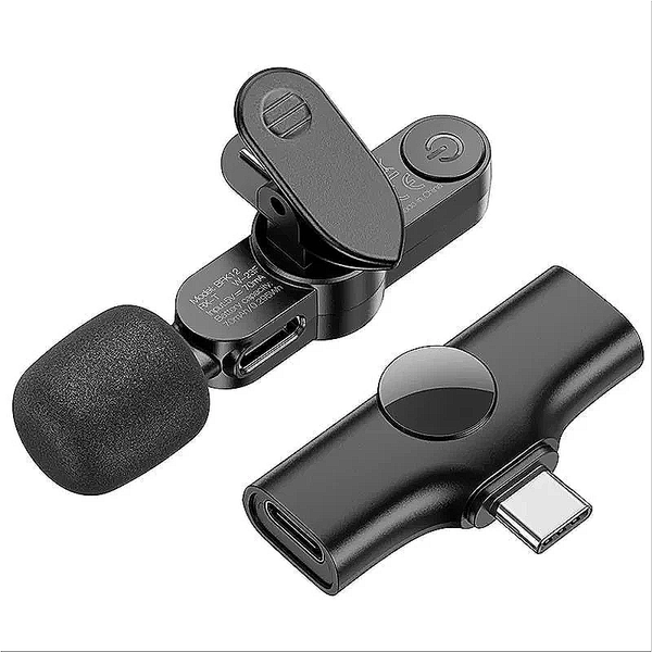 Мікрофон Петлічний BOROFONE BFK12 Trophy lavalier wireless digital microphone Type-C Black 00000008839 фото