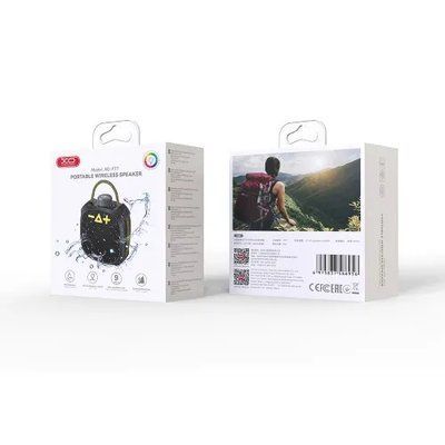 Акустична система XO F77 Portable Outdoor Waterproof RGB Wireless Speaker Чорна 00000000091 фото