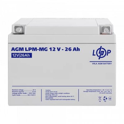 Акумулятор мультигелевий LogicPower LPM-MG 12V - 26 Ah 00000010239 фото