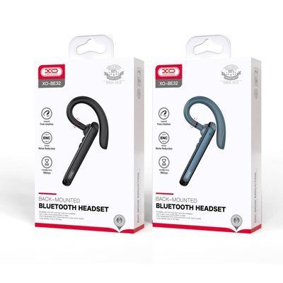Блютуз гарнітура XO BE32 business bluetooth headset ENC noise reduction Чорна 00000000482 фото