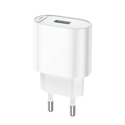 МЗП HOCO C109A Fighter 1USB/18W/QC3.0 White 00000000808 фото