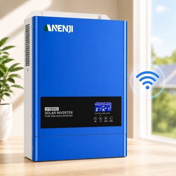 6,2 кВт LiFePO4 Комплект резервного живлення інвертор Anenji Wi-Fi + акумулятор з LCD-дисплеєм та Wi-Fi Genix Green 51.2V 100Ah 00000001099 фото
