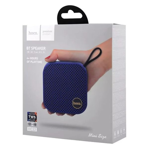 Бездротова портативна Bluetooth колонка акустика Hoco HC22 Auspicious sports (Blue) 00000000035 фото