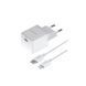 МЗП Baseus Palm Fast Charger 1C 20W Cable Type-C to Lightning White E0116400 00000000746 фото 2