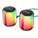 Комп'ютерні колонки (портативна акустика) Hoco BS56 Colorful BT wired 2-in-1 computer speaker Black 00000002059 фото 8