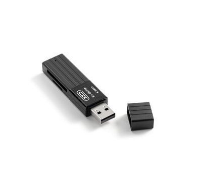 Картридер XO DK05A (2.0 2-in-1 card reader) Чорний 00000001001 фото