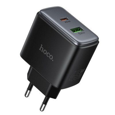 МЗП HOCO C158A Upgrade PD45W(1C1A) charger Black 00000000388 фото