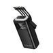 Зовнішній акумулятор (павербанк) Hoco EJ65 High 22.5W+PD20W+four-cables power bank 30 000mAh Black 00000001050 фото 1