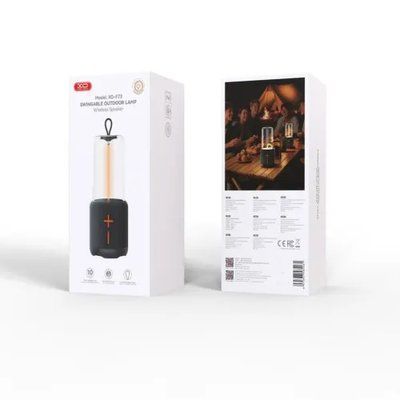 Акустична система-ліхтар XO F73 Outdoor Camping Light Speaker Чорна 00000000093 фото