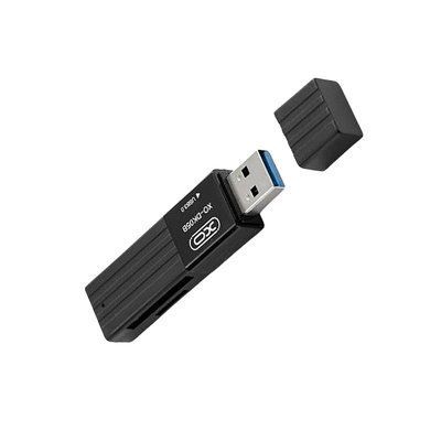 Картридер XO DK05B (3.0 2-in-1 card reader) Чорний 00000001002 фото