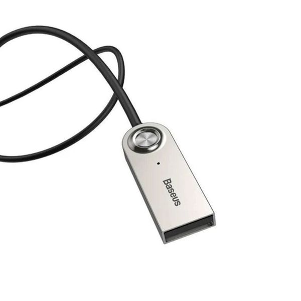 Автомобільний FM-трансмітер Bluetooth (ресивер-адаптер) Baseus Baseus BA01 USB Wireless Adapter Cable Black (CABA01-01) 00000000025 фото