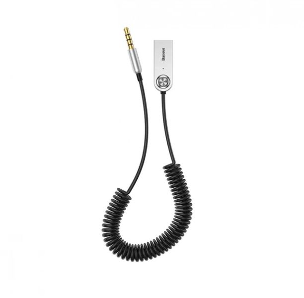 Автомобільний FM-трансмітер Bluetooth (ресивер-адаптер) Baseus Baseus BA01 USB Wireless Adapter Cable Black (CABA01-01) 00000000025 фото