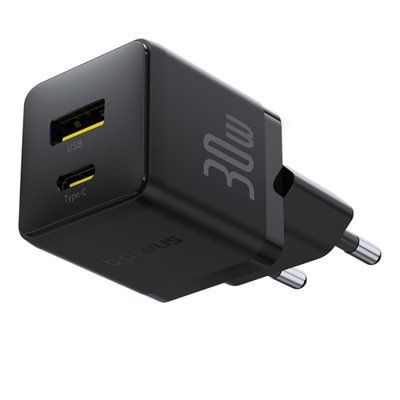 МЗП Baseus Palm Type-C+USB 30W Black P1011160A113-00 00000000749 фото