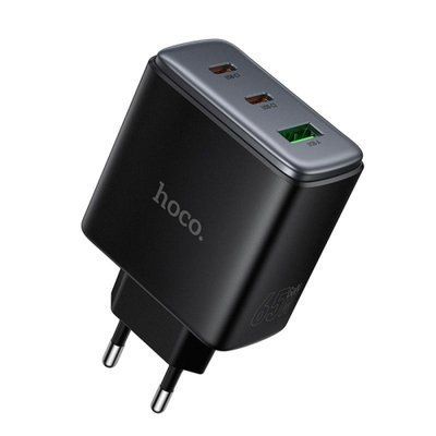 МЗП HOCO C160A Upgrade PD65W(2C1A) charger Black 00000000390 фото