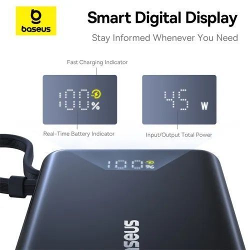 Зовнішній акумулятор (повербанк) Baseus PicoGo Digital Display 10 000 00000000249 фото