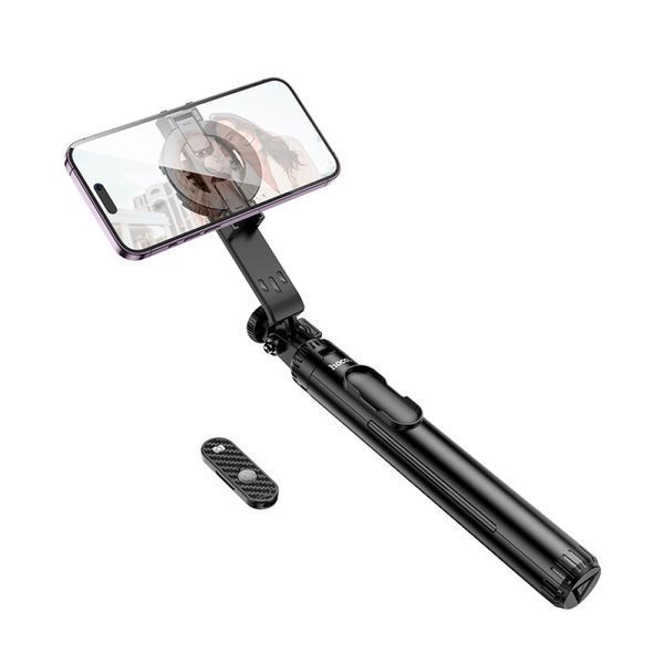 Селфі-палиця трипод HOCO K25 Sherkhan MagSafe alum.alloy live broadcast holder 1,5m Black 00000000638 фото
