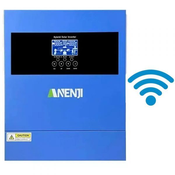4.2 кВт LiFePO4 Комплект резервного живлення Інвертор Anenji WiFi 24 В + 2 акумулятора 12V 100Ah Foursun 00000001102 фото