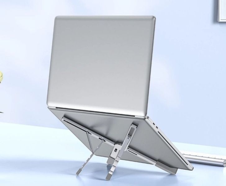 Підставка для ноутбука Hoco PH51 X Bystander metal folding laptop holder Metal Grey 00000002048 фото