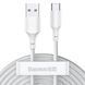 USB кабель Baseus Simple Wisdom Data Cable Kit USB to Type-C 5A (2PCS/Set) 1.5m White TZCATZJ-02 00000000953 фото 1