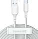 USB кабель Baseus Pudding Series Fast Charging Cable USB to Type-C 100W 1.2m White P10355703221-00 00000001009 фото 3