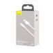 USB кабель Baseus Pudding Series Fast Charging Cable USB to Type-C 100W 1.2m White P10355703221-00 00000001009 фото 4