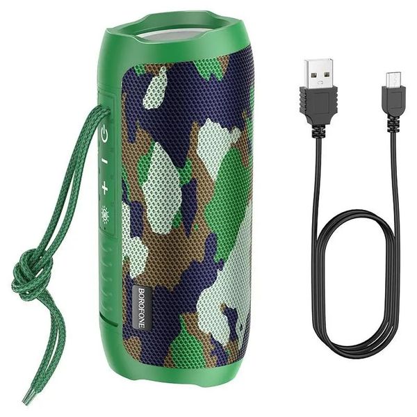 Бездротова портативна колонка Bluetooth Borofone BR21 sports Camouflage Green 00000003586 фото