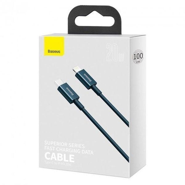 PD кабель Baseus Superior Series Fast Charging Data Cable Type-C to iP PD 20W 1m Darkblue CATLYS-A03 00000001032 фото