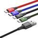 USB кабель Baseus Fast 4-in-1 Cable For lightning(2)+Type-C+Micro 3.5A 1.2M Black CA1T4-A01 00000000983 фото 2